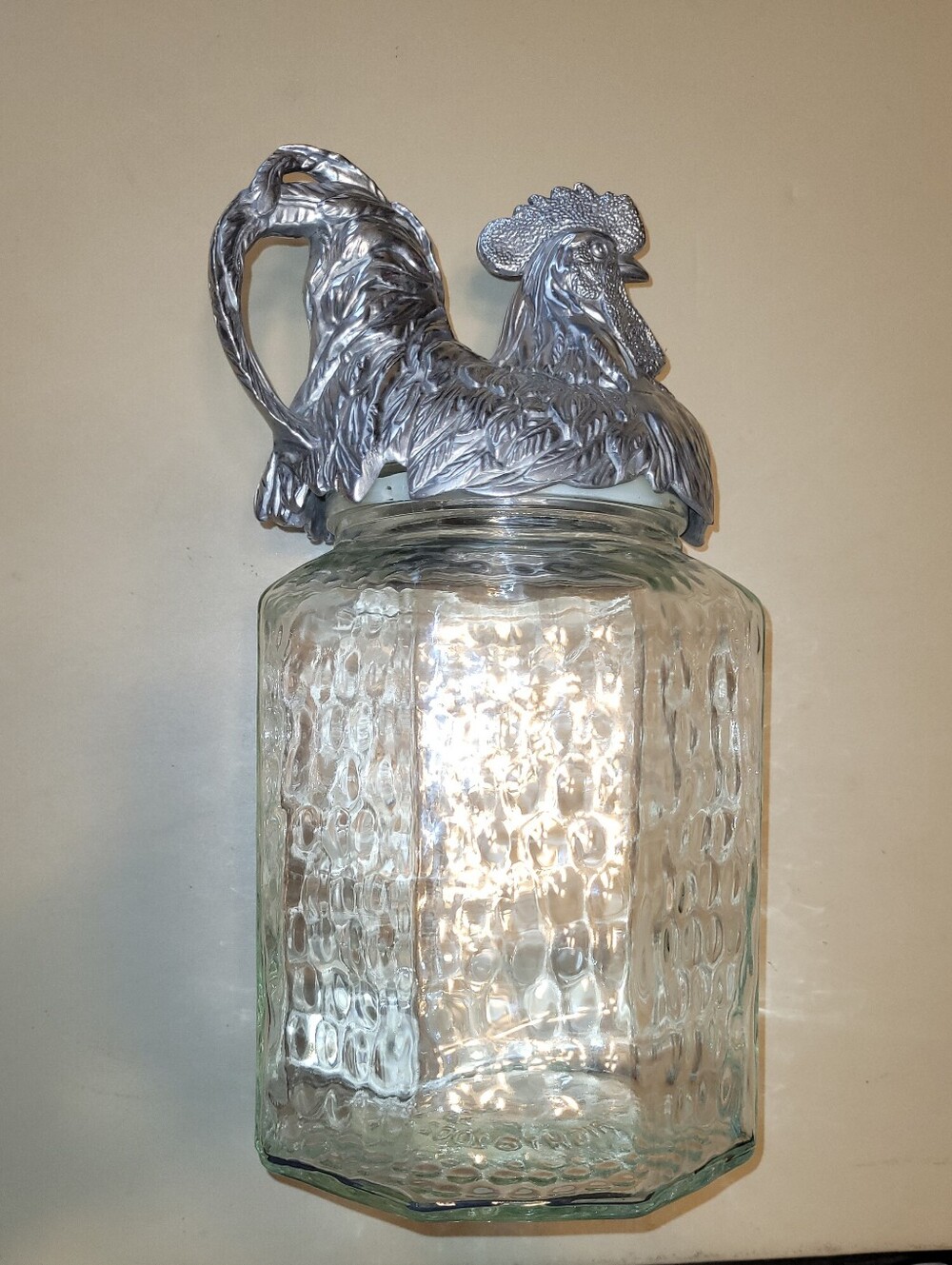 Vintage Retired 2002 Arthur Court 13” Glass Canister